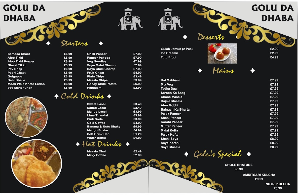 Golu Da Dhaba Menu - Image 1